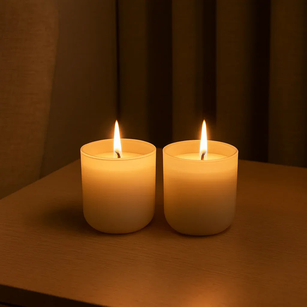 Ukiyo Home Deluxe White Home Candle Gift Set of 2 Candles - Gomix Brands Outlet