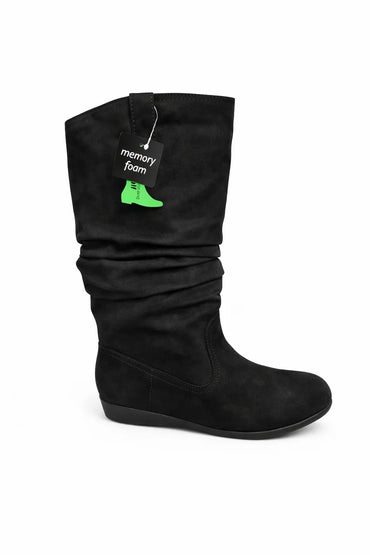 Arizona Jean Co Faux Suede Slouch Boots - Gomix Brands Outlet