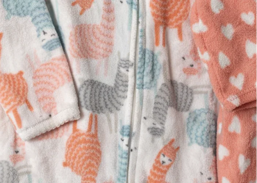 Just One You Carter's Footed Fleece Pajama Multicolor Lama - Gomix Brands Outlet