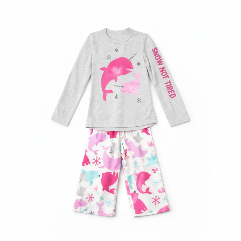 Carter's Just One You Girls Pink Whale Long Sleeve Pajama Set - Gomix Brands Outlet