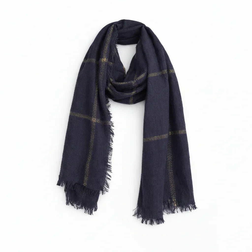 Mixit Black Gold Oblong Scarf - Versatile - Gomix Brands Outlet