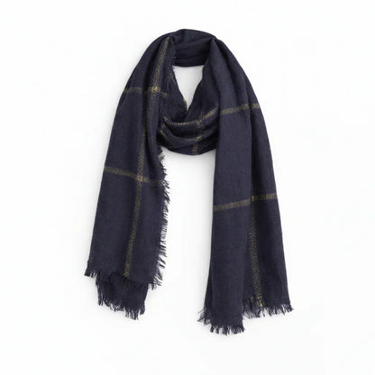 Mixit Black Gold Oblong Scarf - Versatile - Gomix Brands Outlet