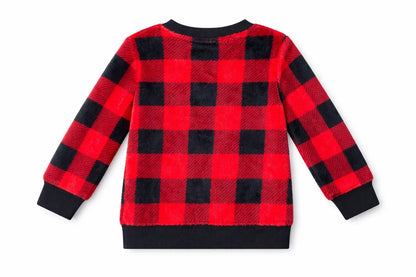 Cat & Jack Kids’ Buffalo Plaid Fleece Sweater - Gomix Brands Outlet