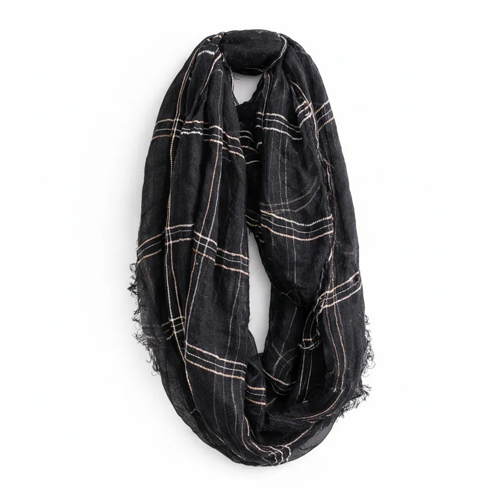 Mixit Shimmer Light Weave Tube Style Infinity Scarf - Gomix Brands Outlet