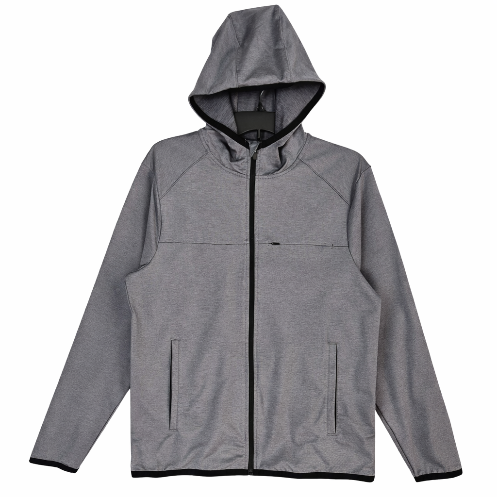 All In Motion Lightweight Full Zip Sweatshirt Grey Men's