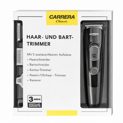 Carrera Classic Hair & Beard Trimmer with 6 Attachments