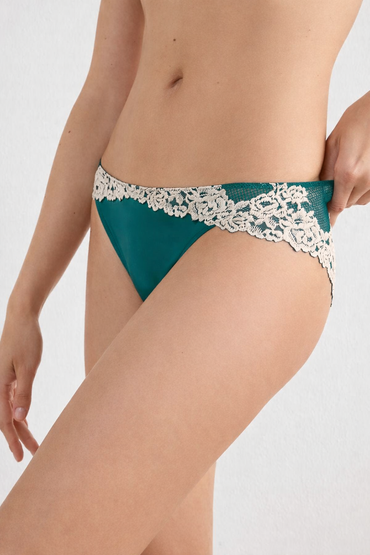 Intimissimi Women's Pretty Flowers Floral Low-Rise Lace Briefs