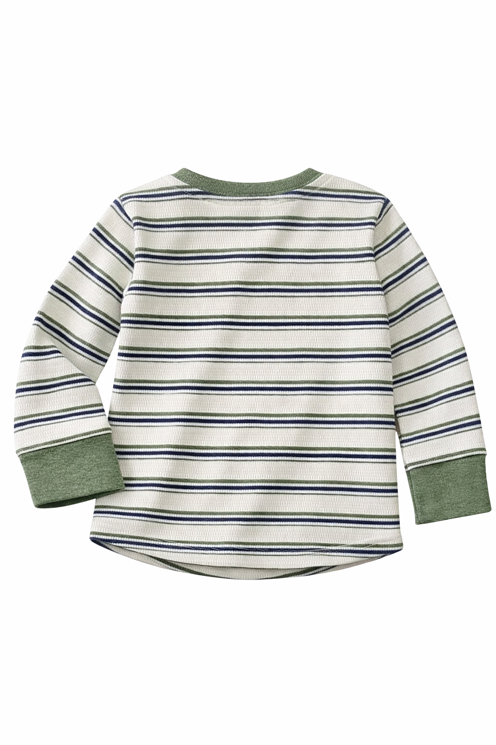 Okie Dokie Striped Cotton Blend Pullover Crewneck T-Shirt