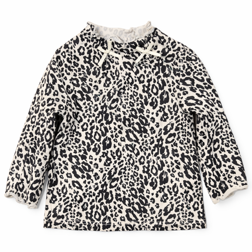 First Impressions Baby Girls Leopard Print Long-Sleeve Top