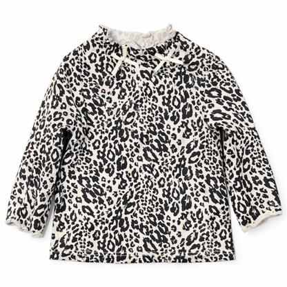 First Impressions Baby Girls Leopard Print Long-Sleeve Top