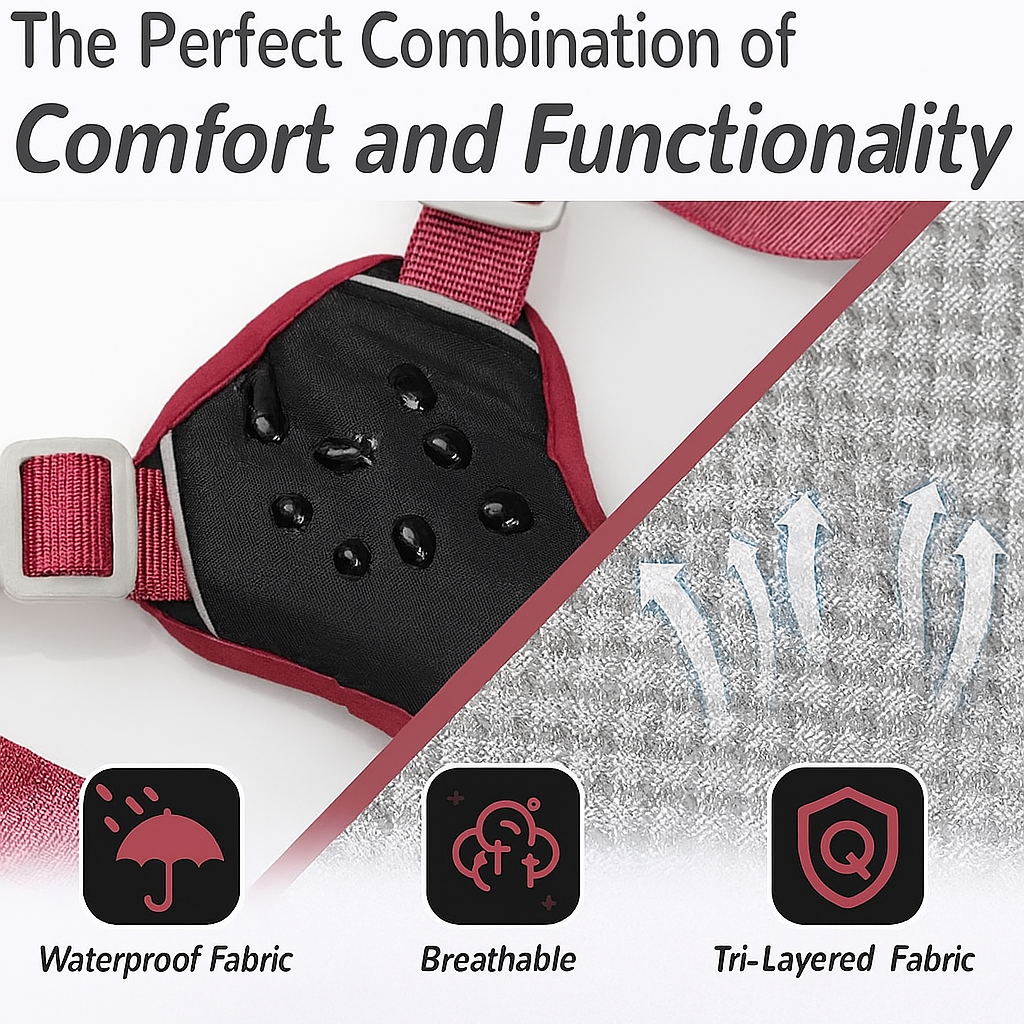 Multi-Purpose Dog Harness Leash Set, Escape Proof, Anti-Pull Design, Safety