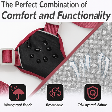 Multi-Purpose Dog Harness Leash Set, Escape Proof, Anti-Pull Design, Safety