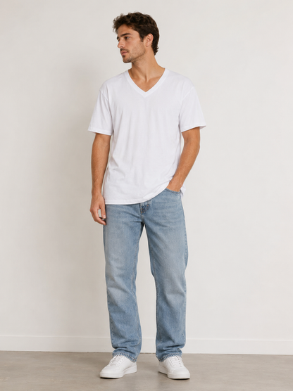 Mexx Men's Plain Solid V-Neck T-Shirt