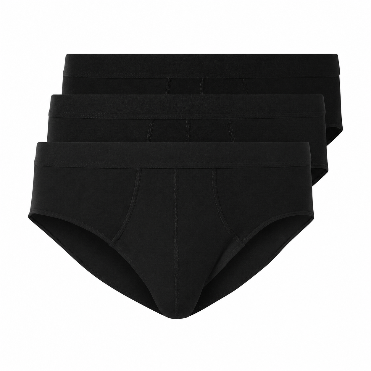 LIVERGY Men's Briefs  3 Pieces black