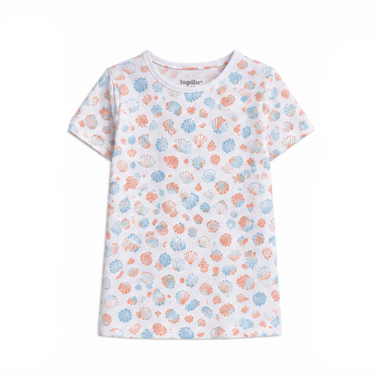 Lupilu Girls Cotton T‑Shirt White Short Sleeve