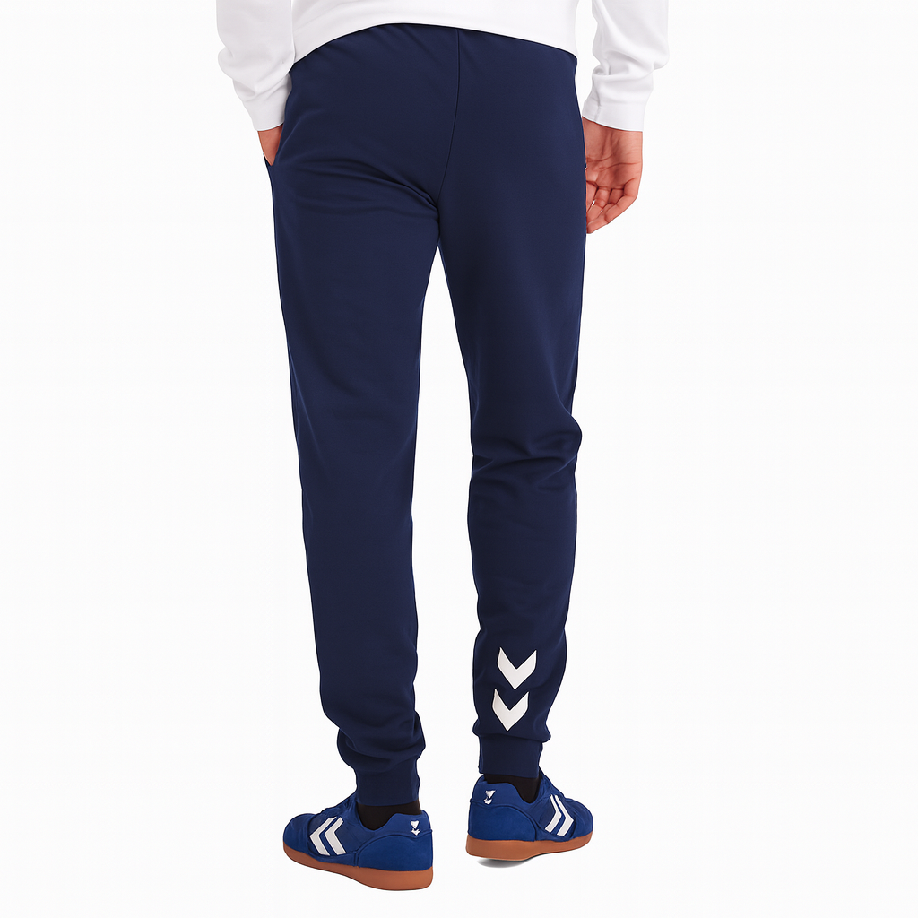 Hummel Men's Go Cotton Blend Black Joggers – Comfortable, Stylish, Everyday Wear