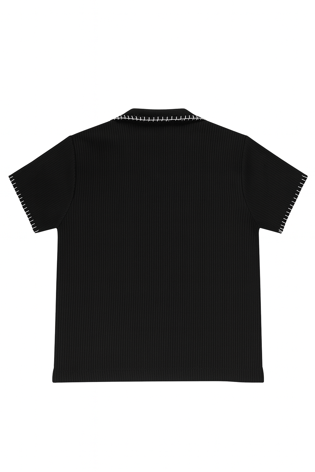 Zara Black Short Sleeve Polo Tee - Soft Cotton