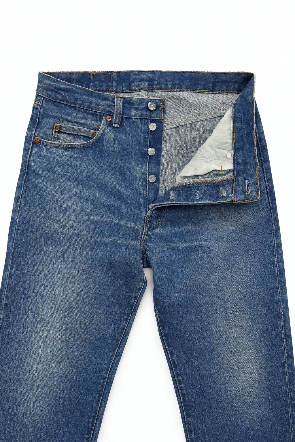 Vintage USA Levi's 501 Busted Cuff Denim Jeans