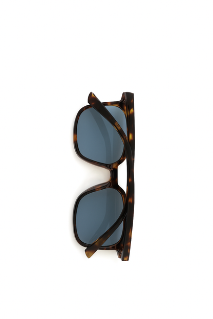 LUI SUI Tortoise Blue Lens Sunglasses