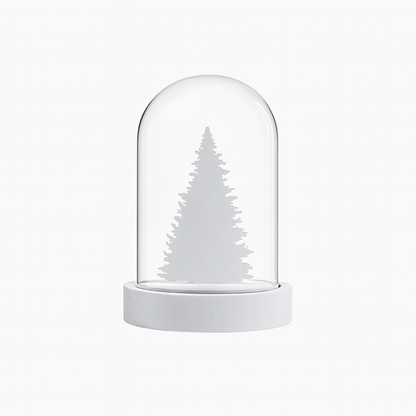 LIVARNO Home Glass LED Christmas Dome with Warm White Light & Timer