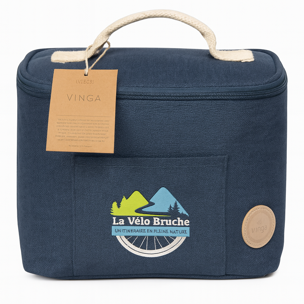 Vinga RPET Sortino Recycled Bike Cooler Bag with Handlebar Fastener