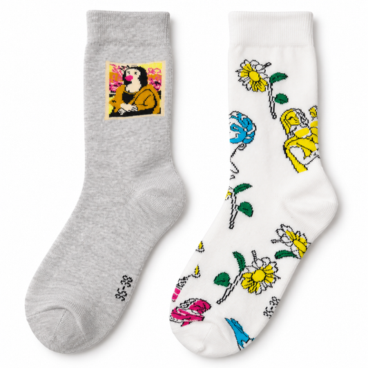 Mona Lisa & Sculpture Socks 2-Pack
