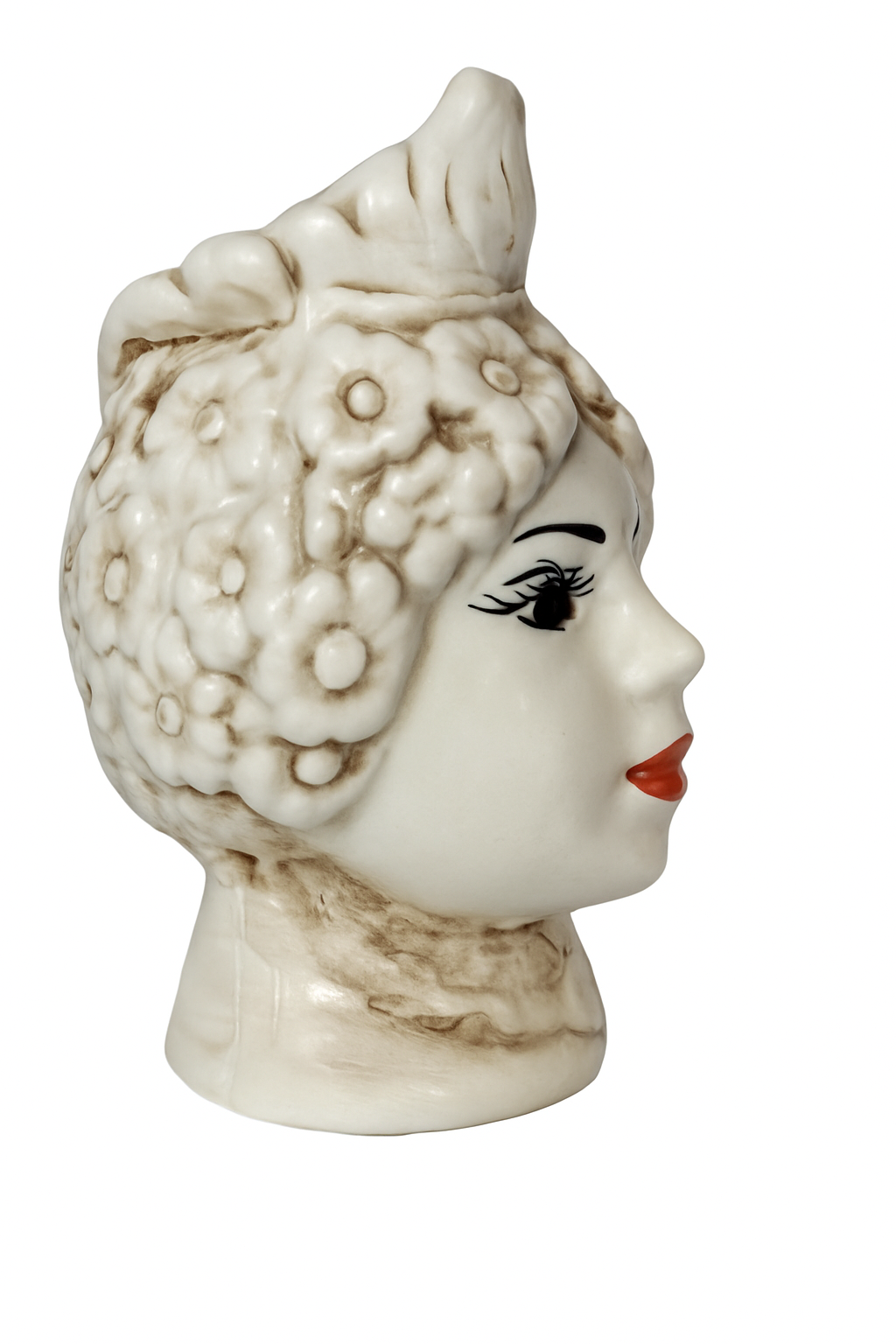 Exquisite Giardini di Marzo Mori Woman Antique Ceramic Vase, 8cm Decorative Art