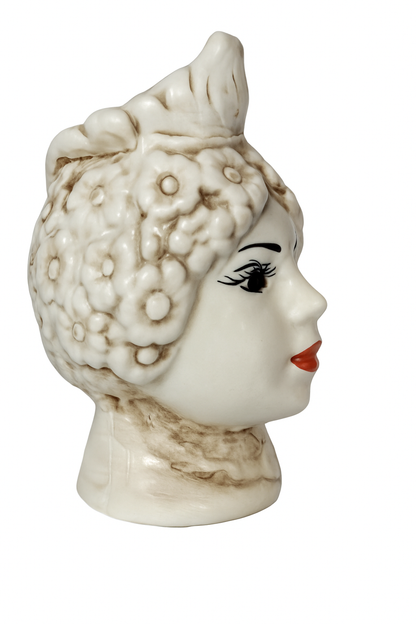 Exquisite Giardini di Marzo Mori Woman Antique Ceramic Vase, 8cm Decorative Art