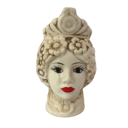 Exquisite Giardini di Marzo Mori Woman Antique Ceramic Vase, 8cm Decorative Art