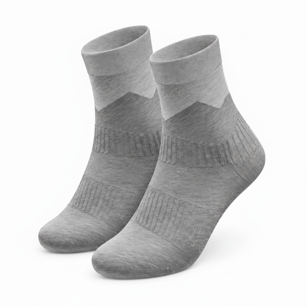 Crivit men's Mid-Calf Socks Grey 2-Pair Set