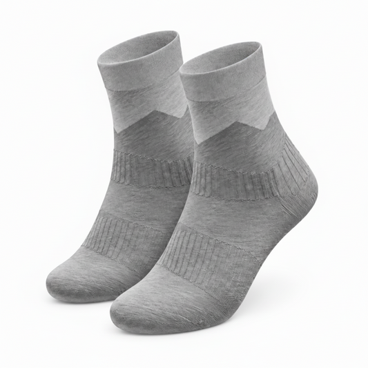 Crivit men's Mid-Calf Socks Grey 2-Pair Set