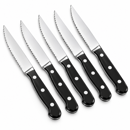 Gymdin 36-Piece Stainless Steel Cutlery Set with Steak Knives