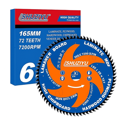 LSHUZIYU  165.1 mm 72T Circular Saw Blade for Cordless Tools Wood Cutting