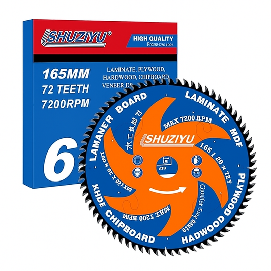 LSHUZIYU  165.1 mm 72T Circular Saw Blade for Cordless Tools Wood Cutting