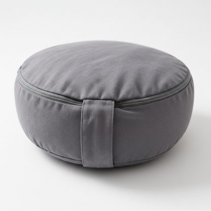 Buckwheat Meditation Cushion with Removable Cover & Carry Handle