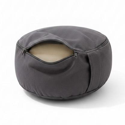 Buckwheat Meditation Cushion with Removable Cover & Carry Handle