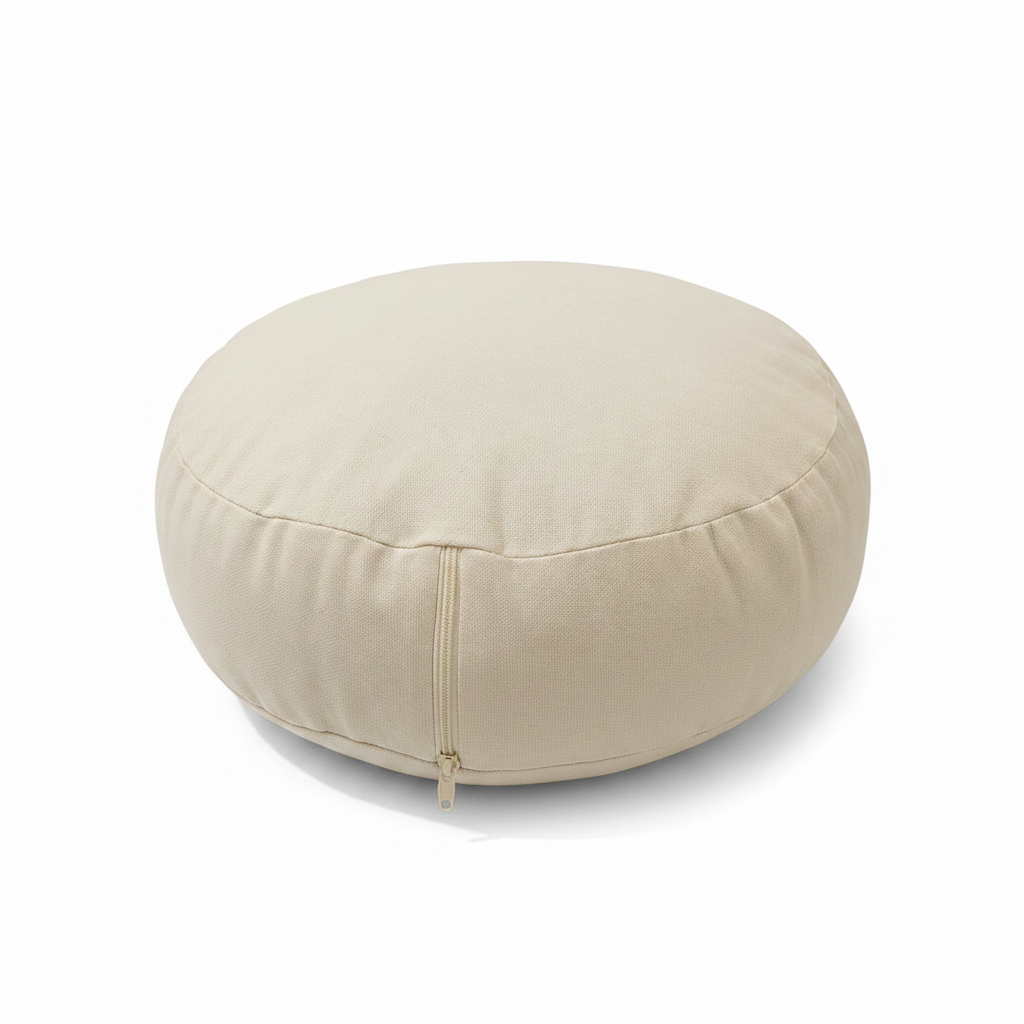 Buckwheat Meditation Cushion with Removable Cover & Carry Handle