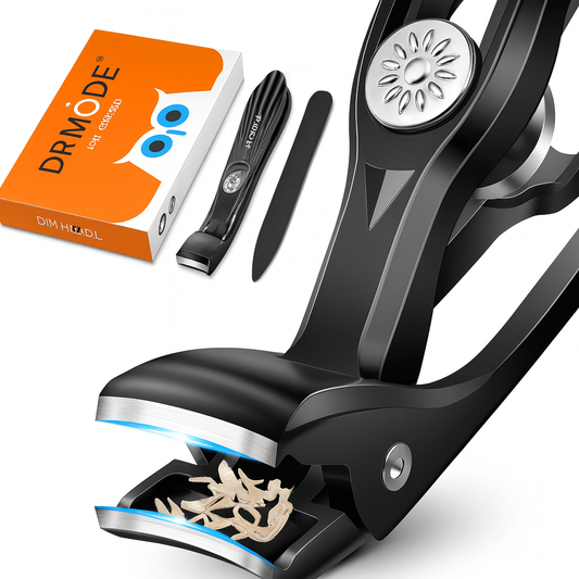 DRMODE Wide Jaw Angled Head Heavy Duty Toenail Clippers.
