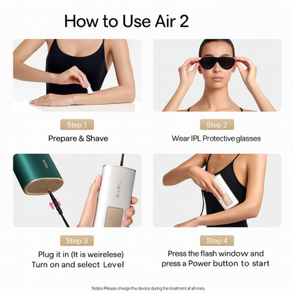 Ulike Air 2 IPL Hair Removal Device with Ice Cooling