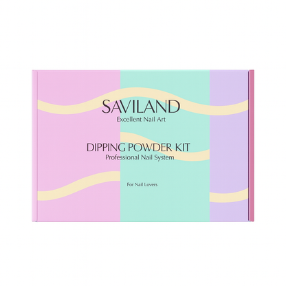 Saviland 20-Color Dipping Powder Nail Kit with Vibrant Shades