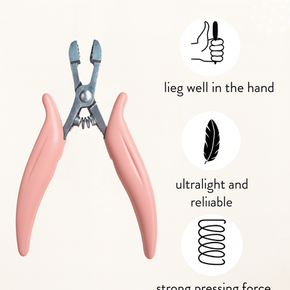 Hair2Heart Pink Bonding Removal Pliers – Ergonomic, Spring‑Assisted Hair Extension Tool