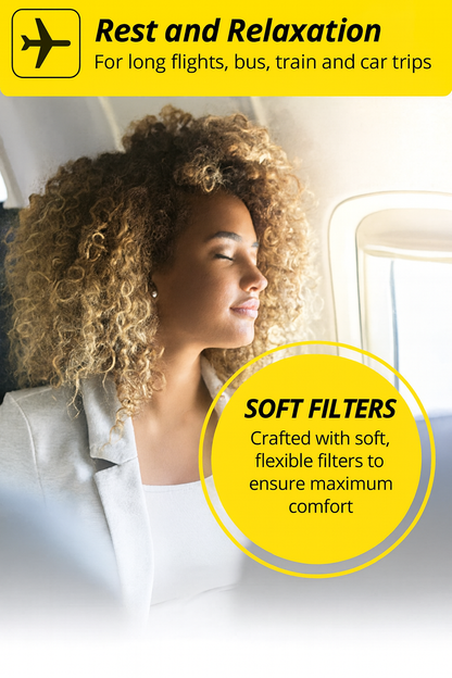 Alpine FlyFit Ear Protection Earplugs for Airplanes – Pressure Regulating Travel Earplugs.