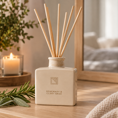 Rosemary & Clary Sage Reed Diffuser – 100ml (Reeds Not Included)