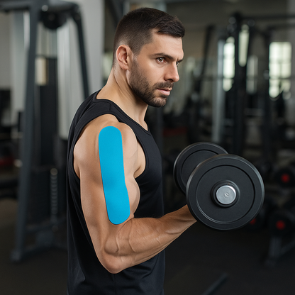 Health Press Dermatest Kinesiology Tape – 2 Waterproof Rolls