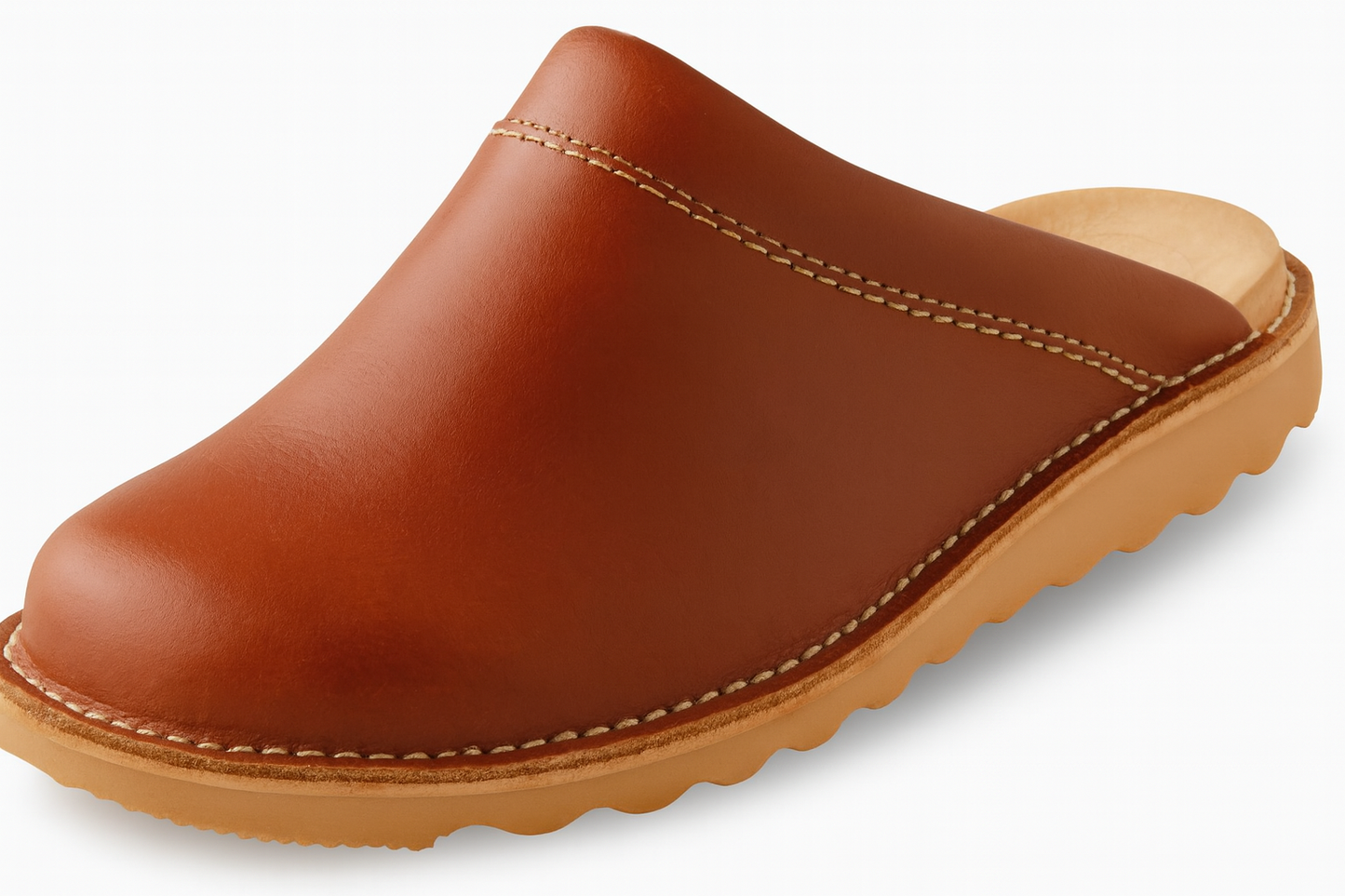 Gevavi 2165 Men's Slip-On Slippers – Soft Brown Comfort