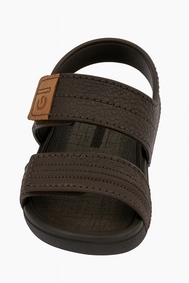 Cartago Dakar Brown Boys Sandal with Adjustable Velcro Straps.