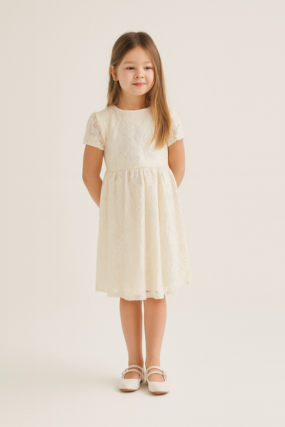 Beige Satin Double-Buckle Ballerina Shoes for Girls – La Redoute