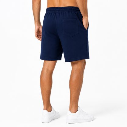 MAUI & SONS Men’s Navy Blue Sweat Shorts with Back Pocket