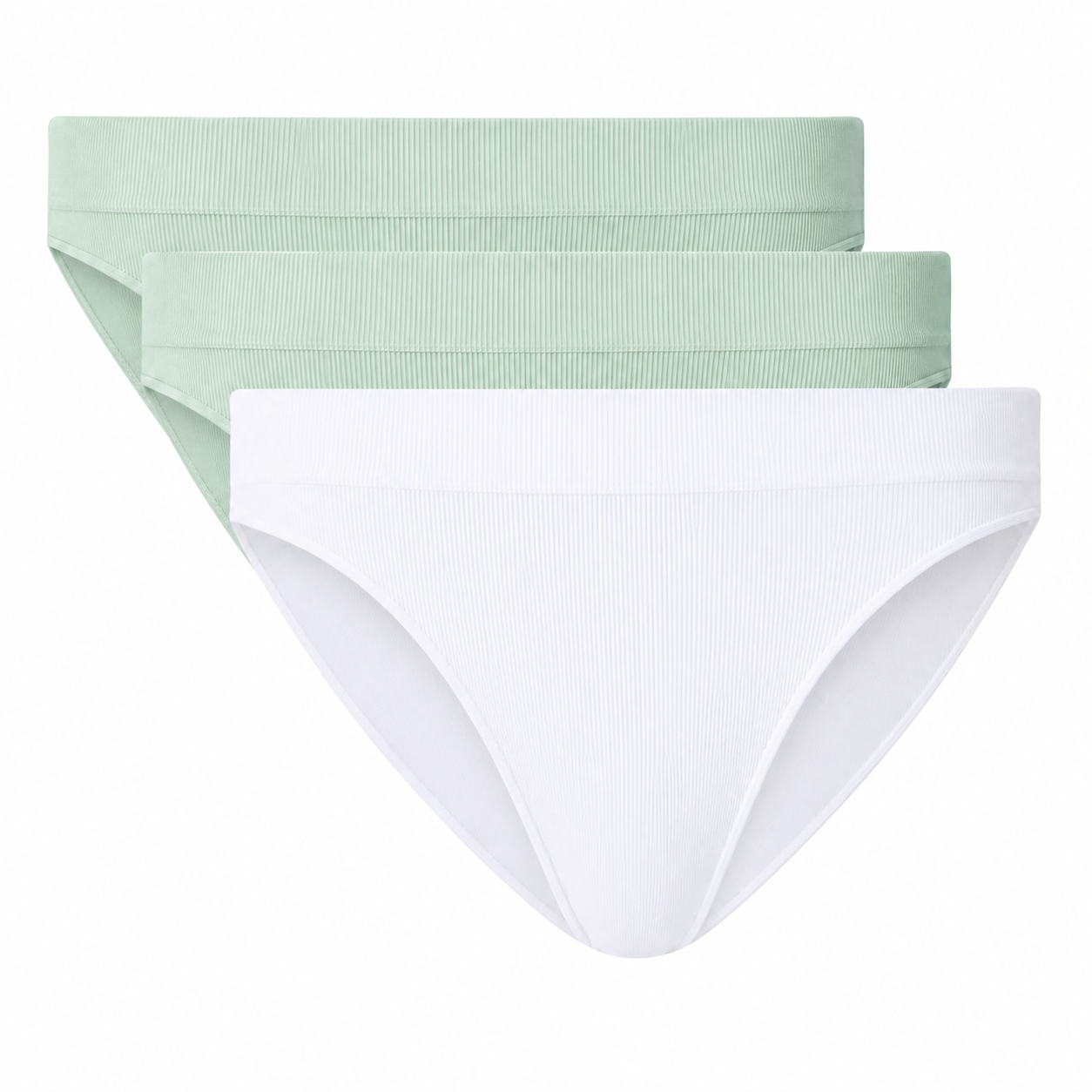 ESMARA Women's Ribbed Seamless Panties 3 Pack