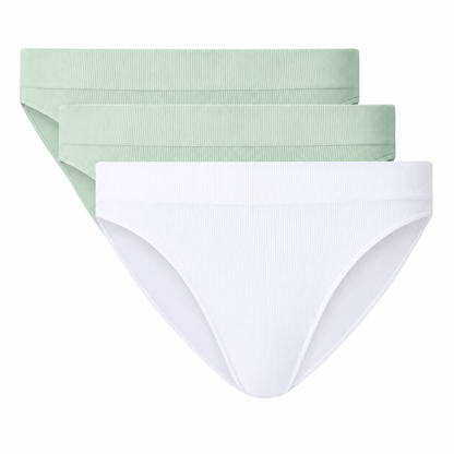 ESMARA Women's Ribbed Seamless Panties 3 Pack